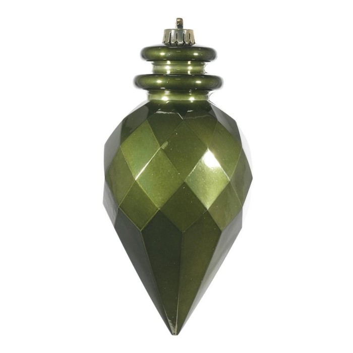 ORNAMENTO PLASTICA CM.11,5x25 VERDE MUSCHIO